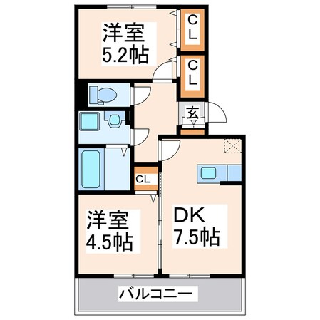 ルミエール須賀の物件間取画像